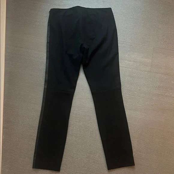 AKRIS PUNTO Fancy Leather Skinny Pants Size 6 BLACK - Picture 9 of 14